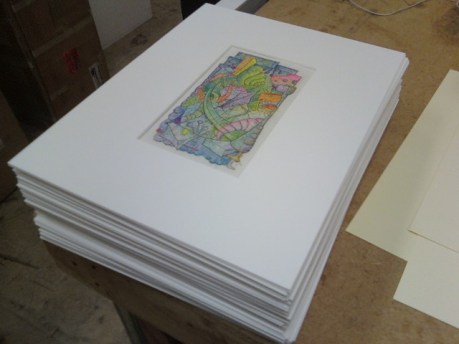 John Otter matted artwork